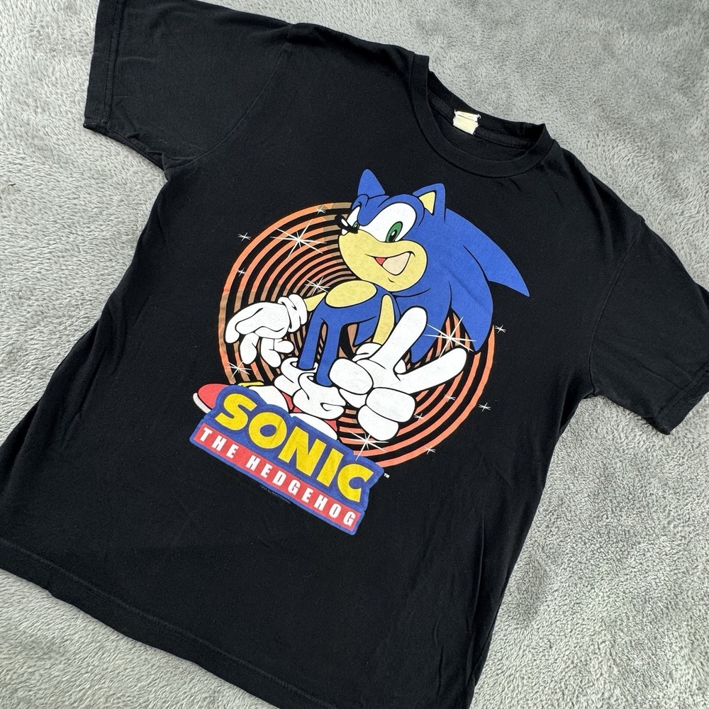 Vintage Sonic The Hedgehog Size Medium T Shirt Excellent Used Condition No Holes
